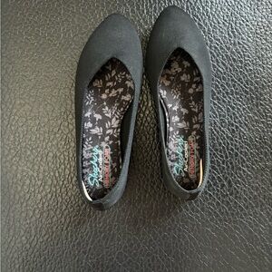 Skechers black stretch fit flat